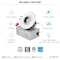 Luxrite 3 Inch Gimbal LED Recessed Downlight 5CCT 2700K-5000K 8W 600LM Dimmable Damp Rated IC Rated LR23220-1PK - alternate 6
